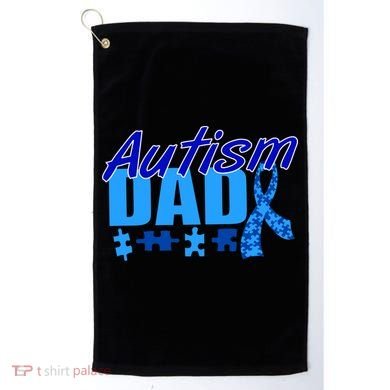 Autism Dad Awareness Ribbon Golf Towel