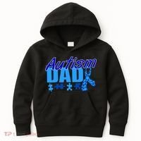 Autism Dad Awareness Ribbon Kids Hoodie thumb 0