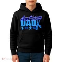 Autism Dad Awareness Ribbon Kids Hoodie thumb 4