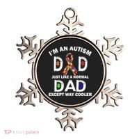 Autism Dad Just Like A Normal Dad But Way Cooler Ornament thumb 0