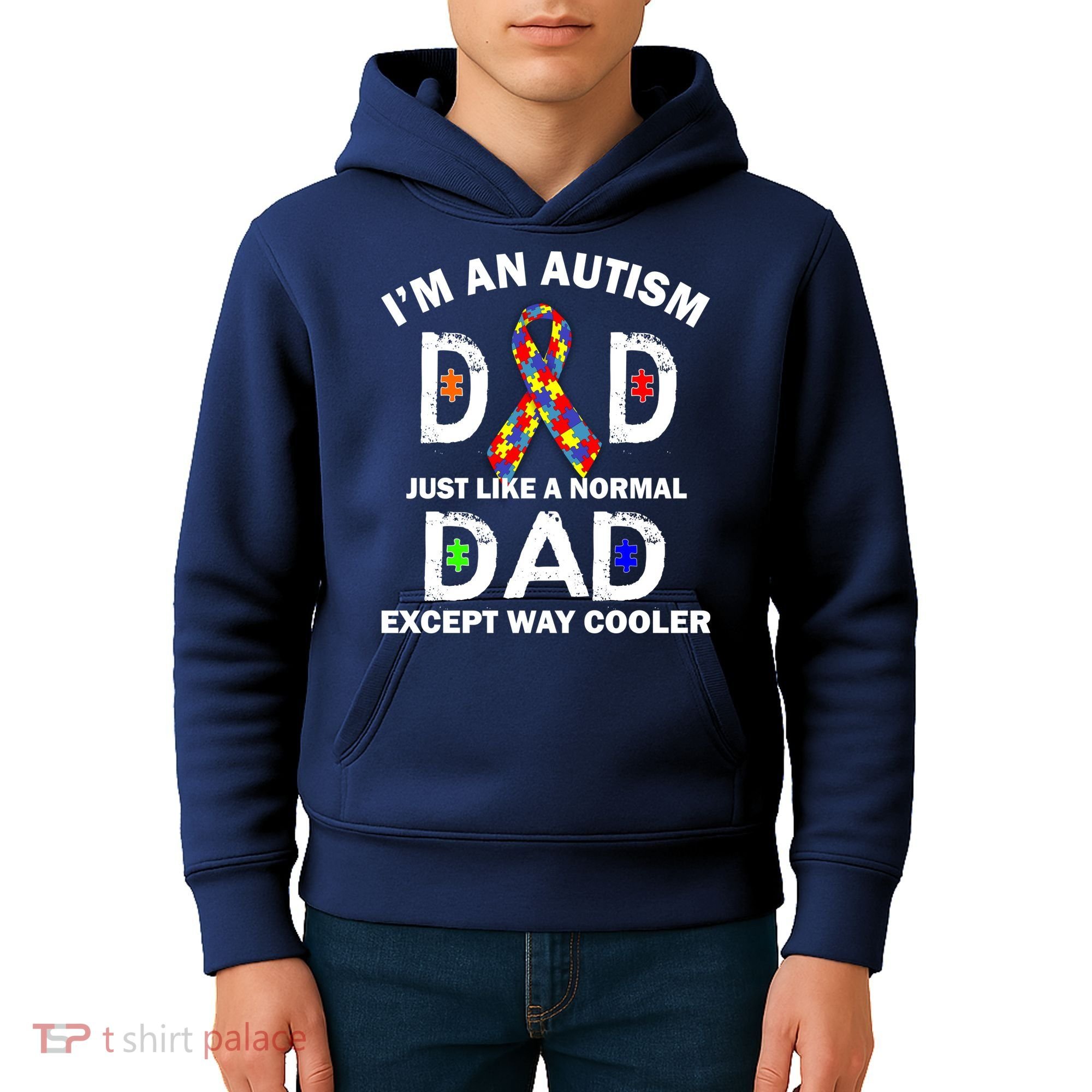 Autism Dad Just Like A Normal Dad But Way Cooler Kids Hoodie