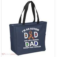 Autism Dad Just Like A Normal Dad But Way Cooler Tote Bag thumb 2