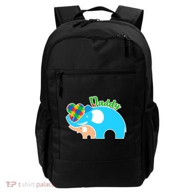 Autism Daddy Cute Elephant Backpack