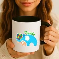 Autism Daddy Cute Elephant Coffee Mug thumb 3