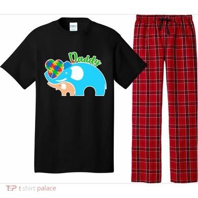 Autism Daddy Cute Elephant Pajama Set