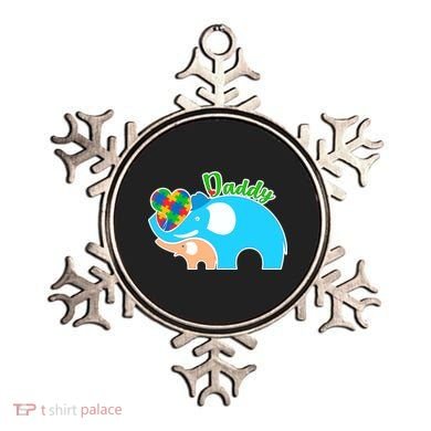 Autism Daddy Cute Elephant Ornament