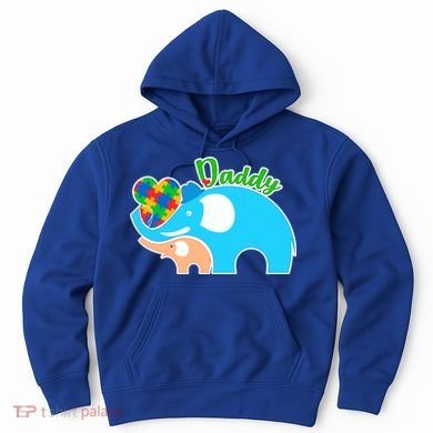 Autism Daddy Cute Elephant Hoodie