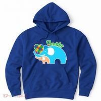 Autism Daddy Cute Elephant Hoodie thumb 0