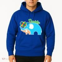 Autism Daddy Cute Elephant Hoodie thumb 2