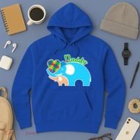 Autism Daddy Cute Elephant Hoodie thumb 3