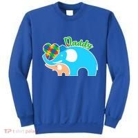 Autism Daddy Cute Elephant Sweatshirt thumb 0