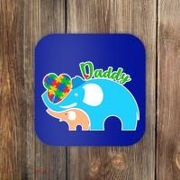 Autism Daddy Cute Elephant Coaster thumb 0
