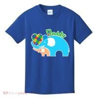 Autism Daddy Cute Elephant Kids T-Shirt thumb 0