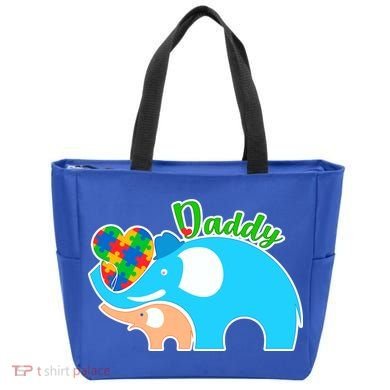 Autism Daddy Cute Elephant Tote Bag