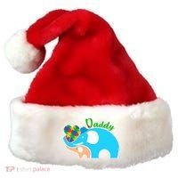 Autism Daddy Cute Elephant Santa Hat thumb 0