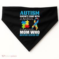 Autism Doesn't Come With A Manual USA-Made Doggie Bandana thumb 0