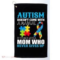 Autism Doesn't Come With A Manual Golf Towel thumb 0