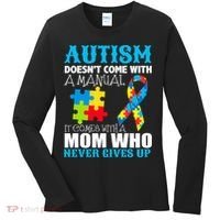 Autism Doesn't Come With A Manual Women's Long Sleeve Shirt thumb 0