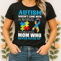 Autism Doesn't Come With A Manual Women's T-Shirt thumb 2