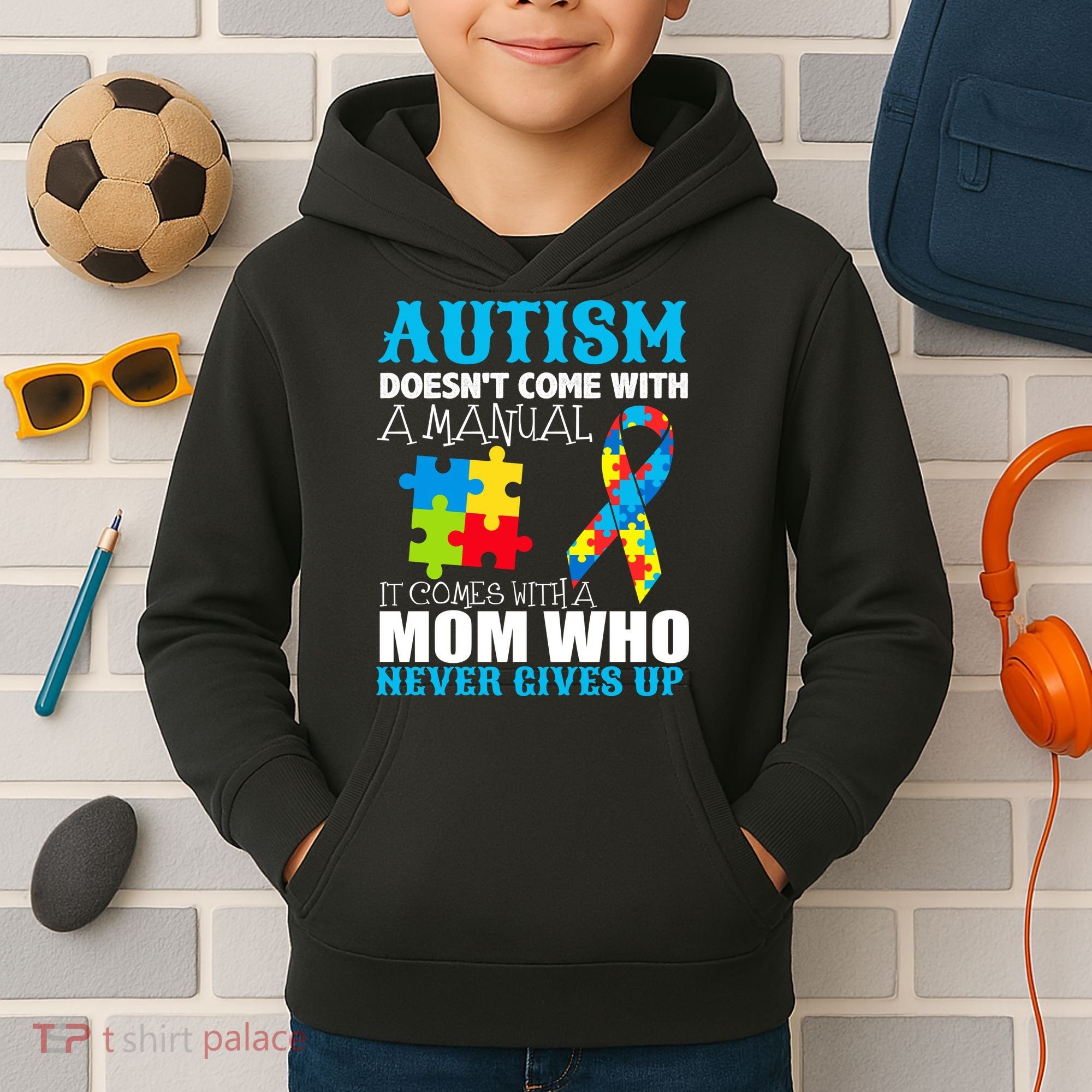 Autism Doesn't Come With A Manual Kids Hoodie