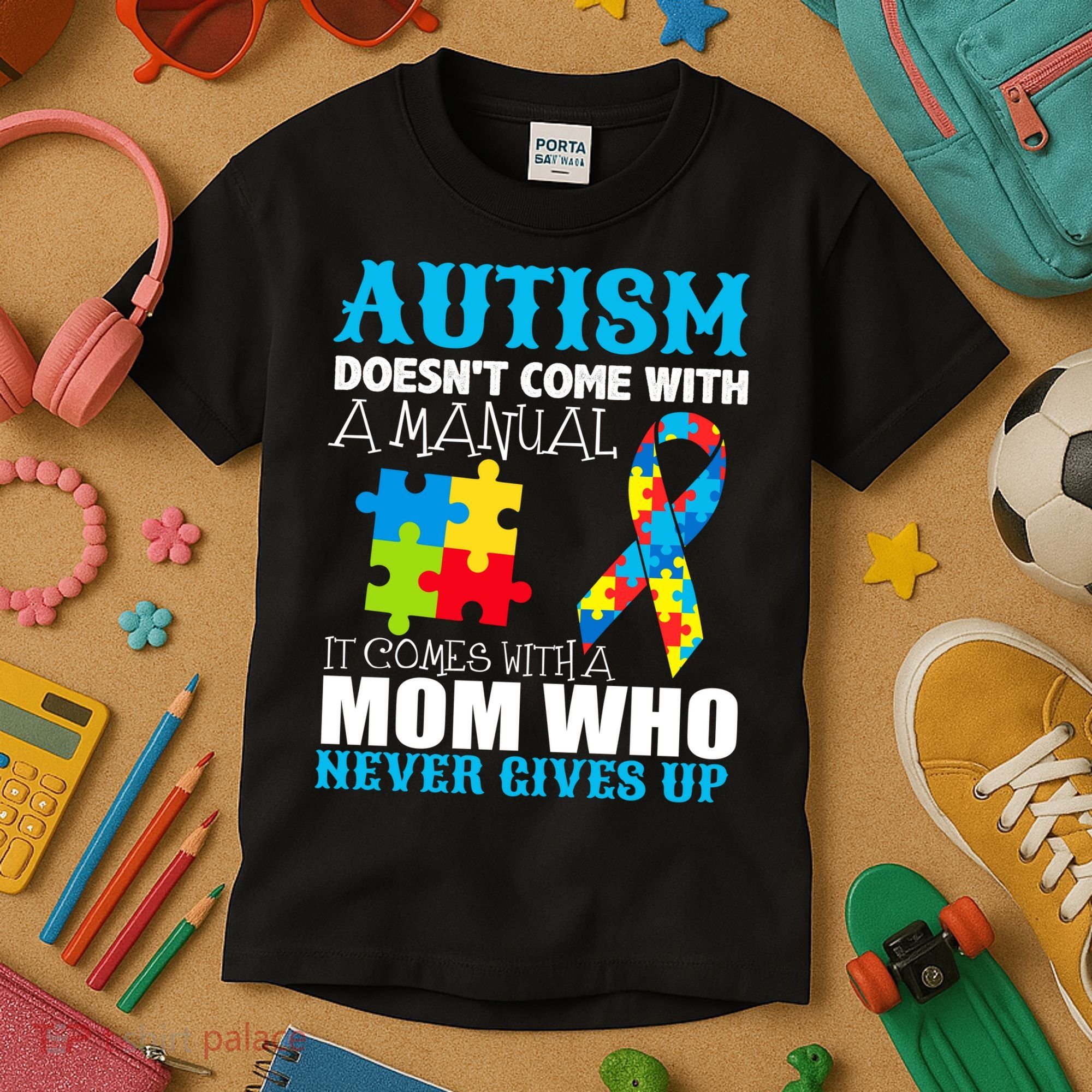 Autism Doesn't Come With A Manual Kids T-Shirt