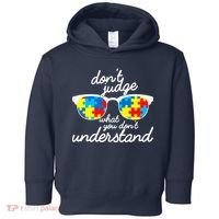 Autism Don't Judge What You Don't Understand Toddler Hoodie thumb 0