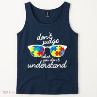 Autism Don't Judge What You Don't Understand Tank Top thumb 2