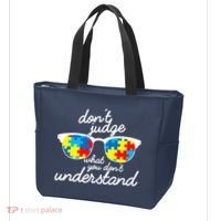 Autism Don't Judge What You Don't Understand Tote Bag thumb 3