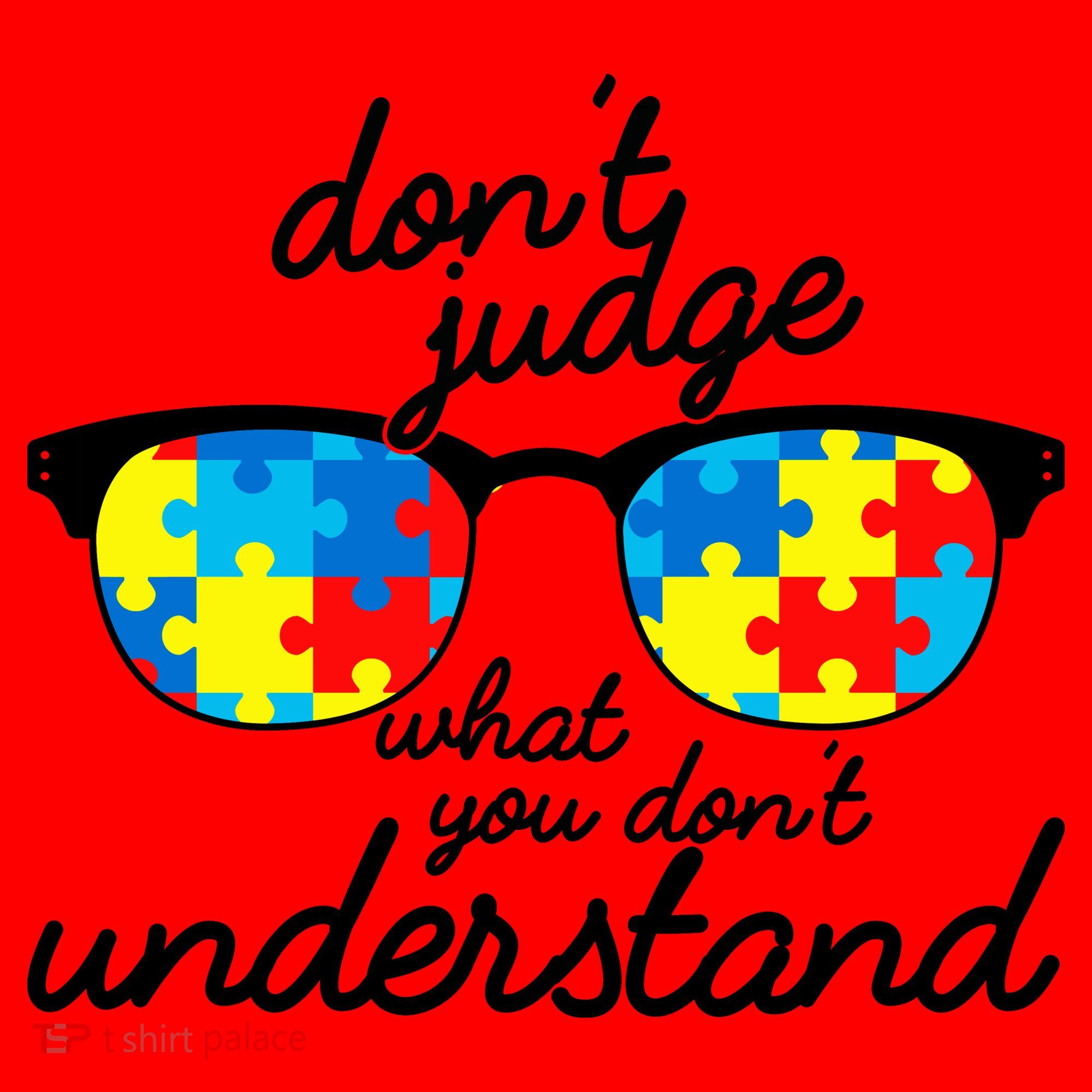 Autism Don't Judge What You Don't Understand Santa Hat