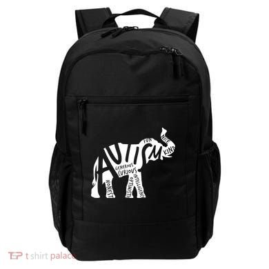 Autism Elephant Kind Words Backpack
