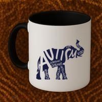 Autism Elephant Kind Words Coffee Mug thumb 2