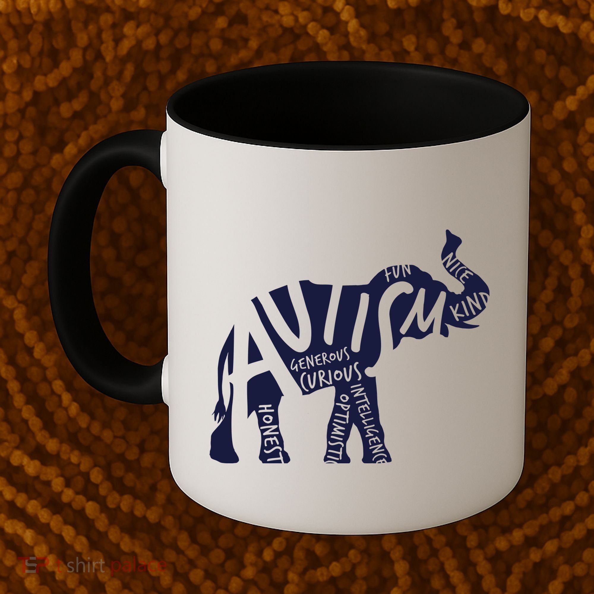 Autism Elephant Kind Words Coffee Mug
