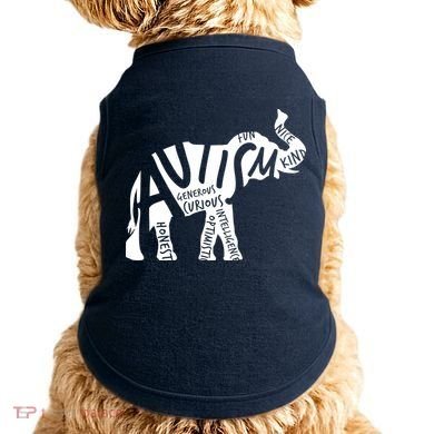 Autism Elephant Kind Words Doggie Tank