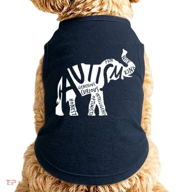 Autism Elephant Kind Words Doggie Tank