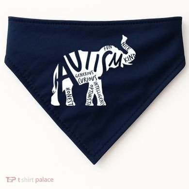 Autism Elephant Kind Words USA-Made Doggie Bandana