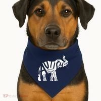 Autism Elephant Kind Words USA-Made Doggie Bandana thumb 1