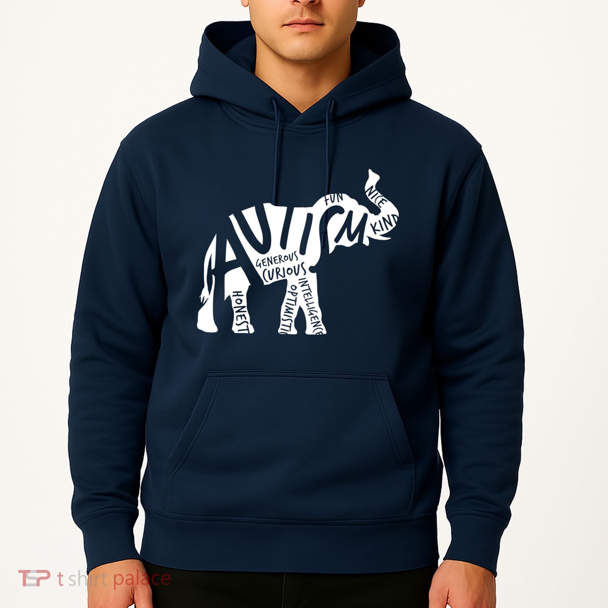 Autism Elephant Kind Words Hoodie