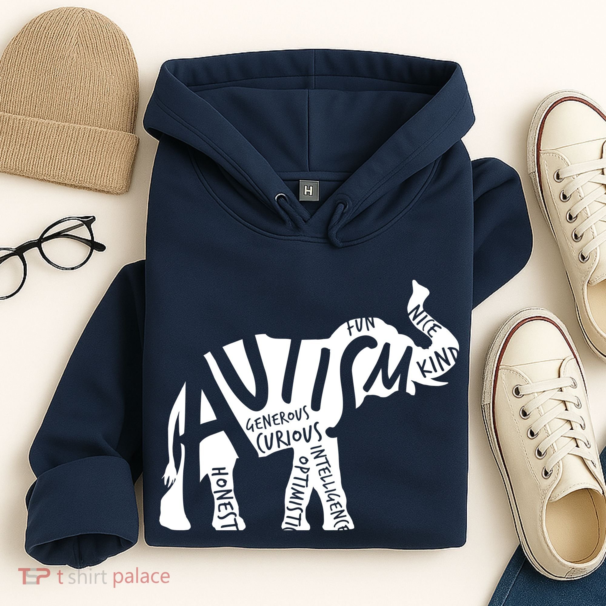 Autism Elephant Kind Words Hoodie