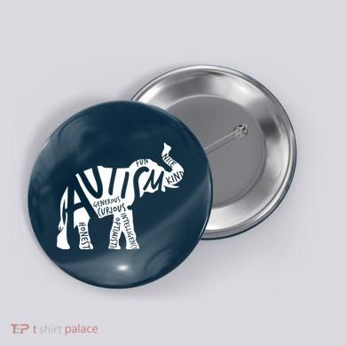 Autism Elephant Kind Words Button