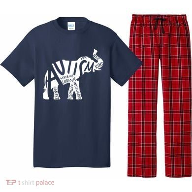 Autism Elephant Kind Words Pajama Set