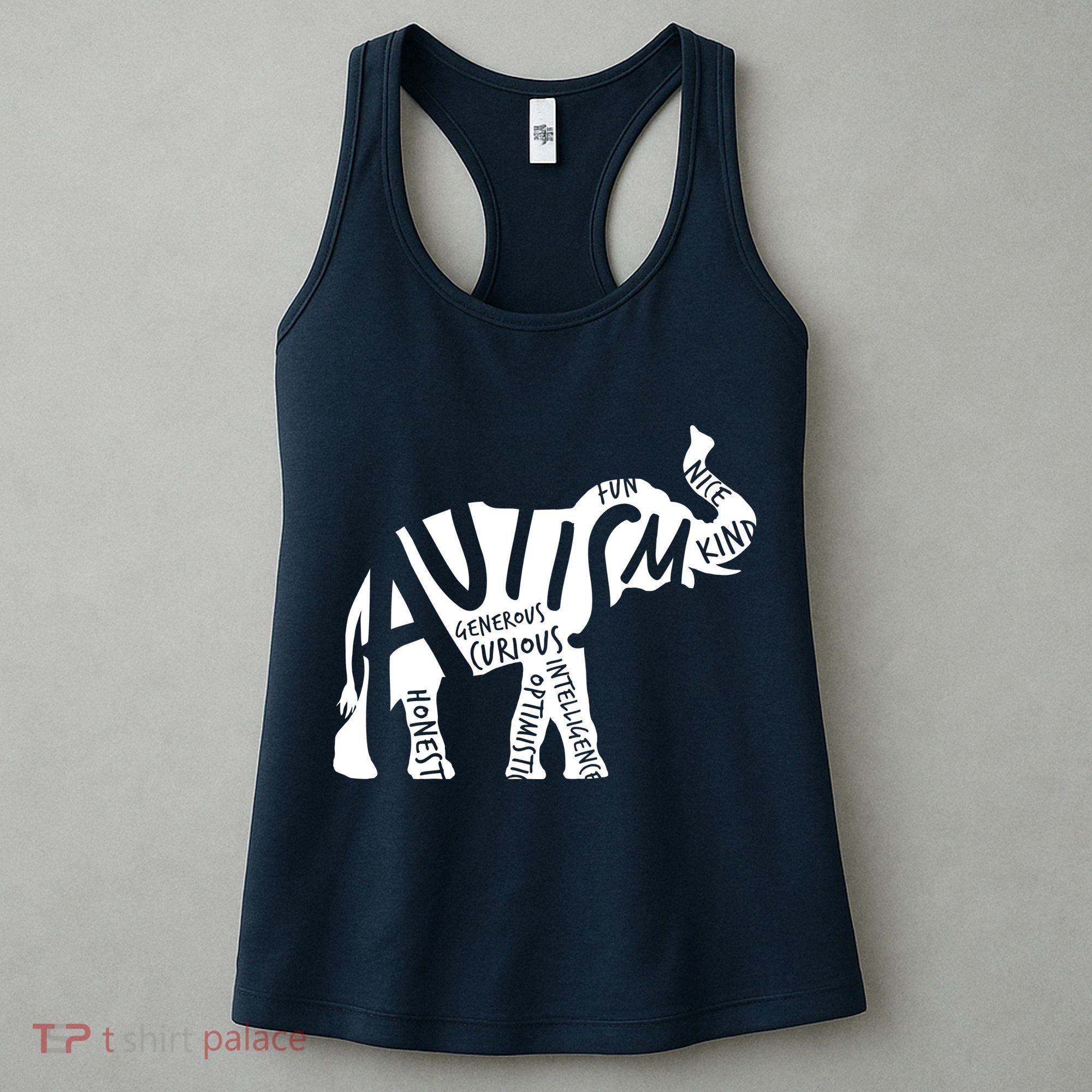 Autism Elephant Kind Words Women's Tank Top