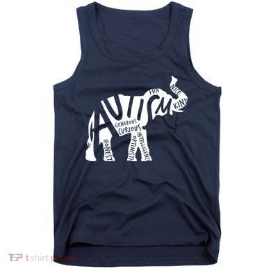 Autism Elephant Kind Words Tank Top