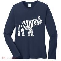 Autism Elephant Kind Words Women's Long Sleeve Shirt thumb 0