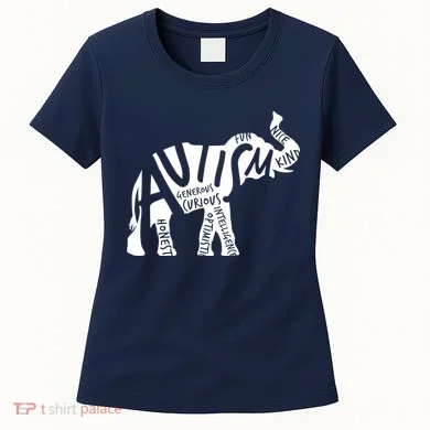 Autism Elephant Kind Words Women's T-Shirt