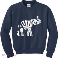 Autism Elephant Kind Words Kids Sweatshirt thumb 0