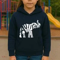 Autism Elephant Kind Words Kids Hoodie thumb 3
