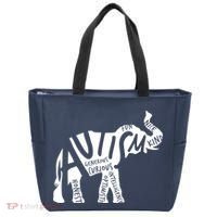Autism Elephant Kind Words Tote Bag thumb 0