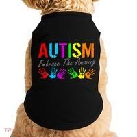Autism Embrace The Amazing Doggie Tank thumb 0