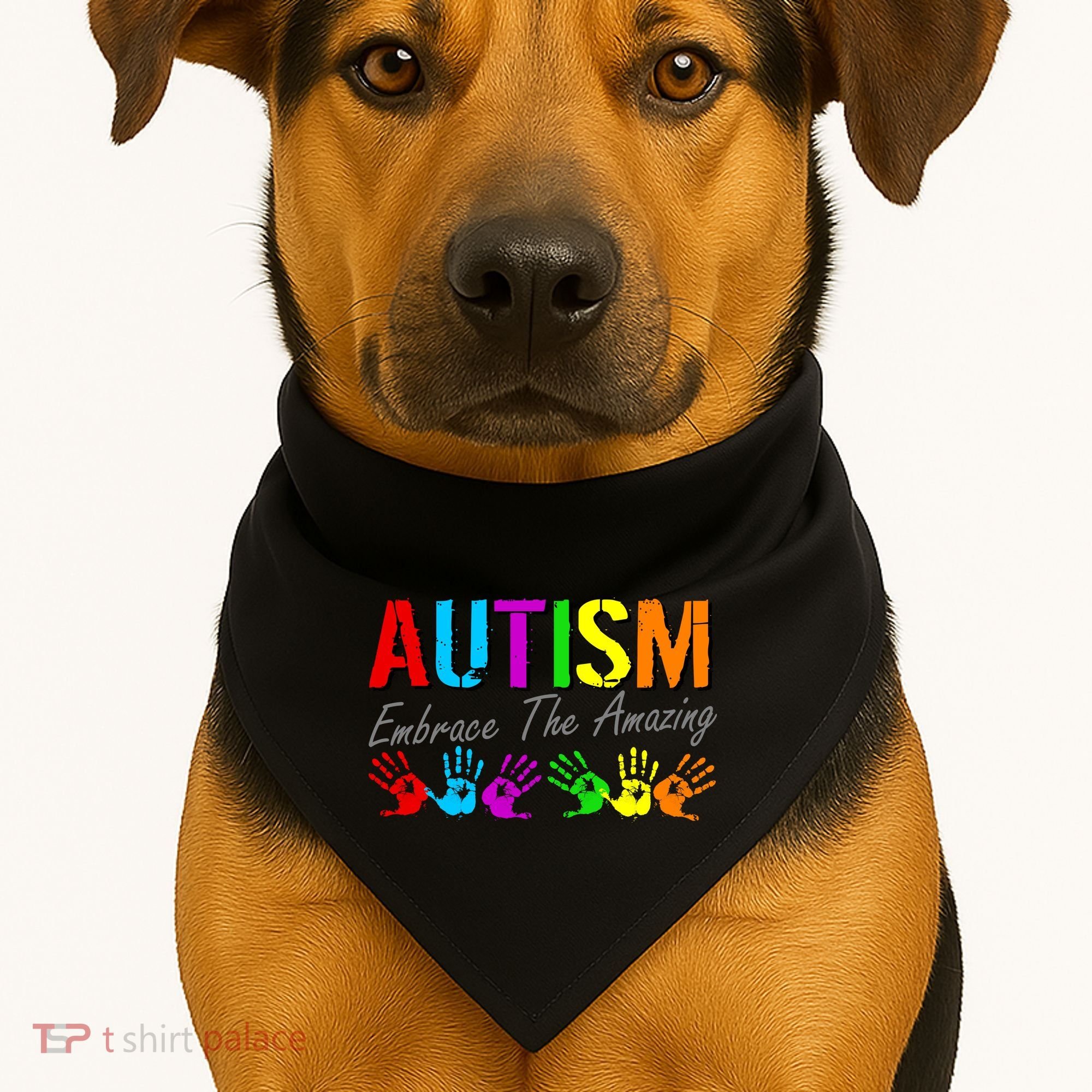Autism Embrace The Amazing USA-Made Doggie Bandana