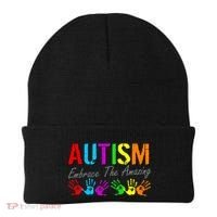 Autism Embrace The Amazing Beanie thumb 0